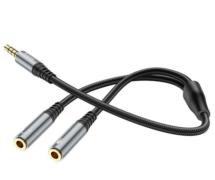 Adaptador Auxiliar 3.5 Macho a 2 Aux Hembra Upa21 Hoco