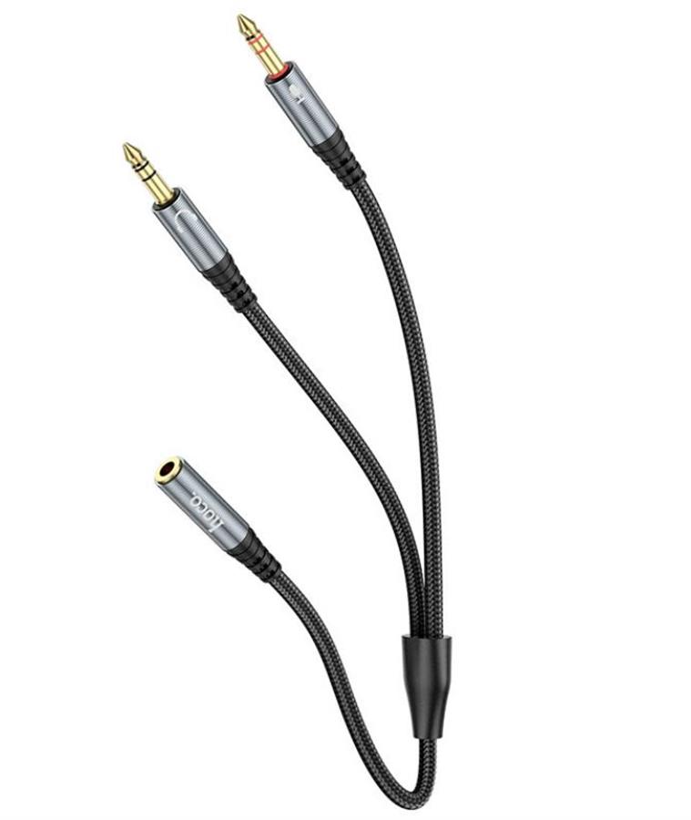 Adaptador Auxiliar 3.5 Hembra a 2 Auxiliares Macho Upa21 Hoco