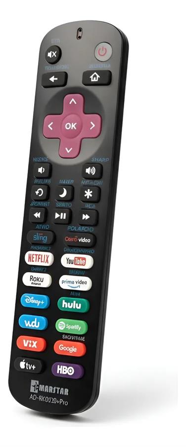 Control remoto ROKU TV UNIVERSAL  - TODOS LOS ROKU - ROKU HD - ROKU EXPRESS - ROKU 4K - ROKU 1 / 2 / 3 -  PROGRAMABLE PANTALLAS ROKU - MARSTAR